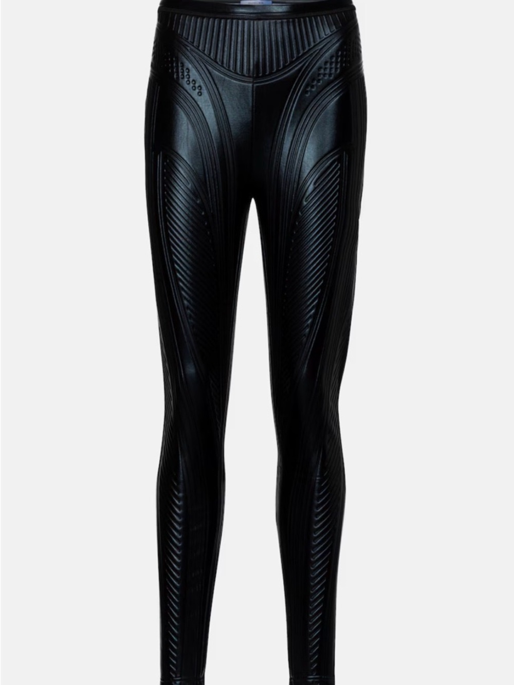 Mugler embossed neoprene legging